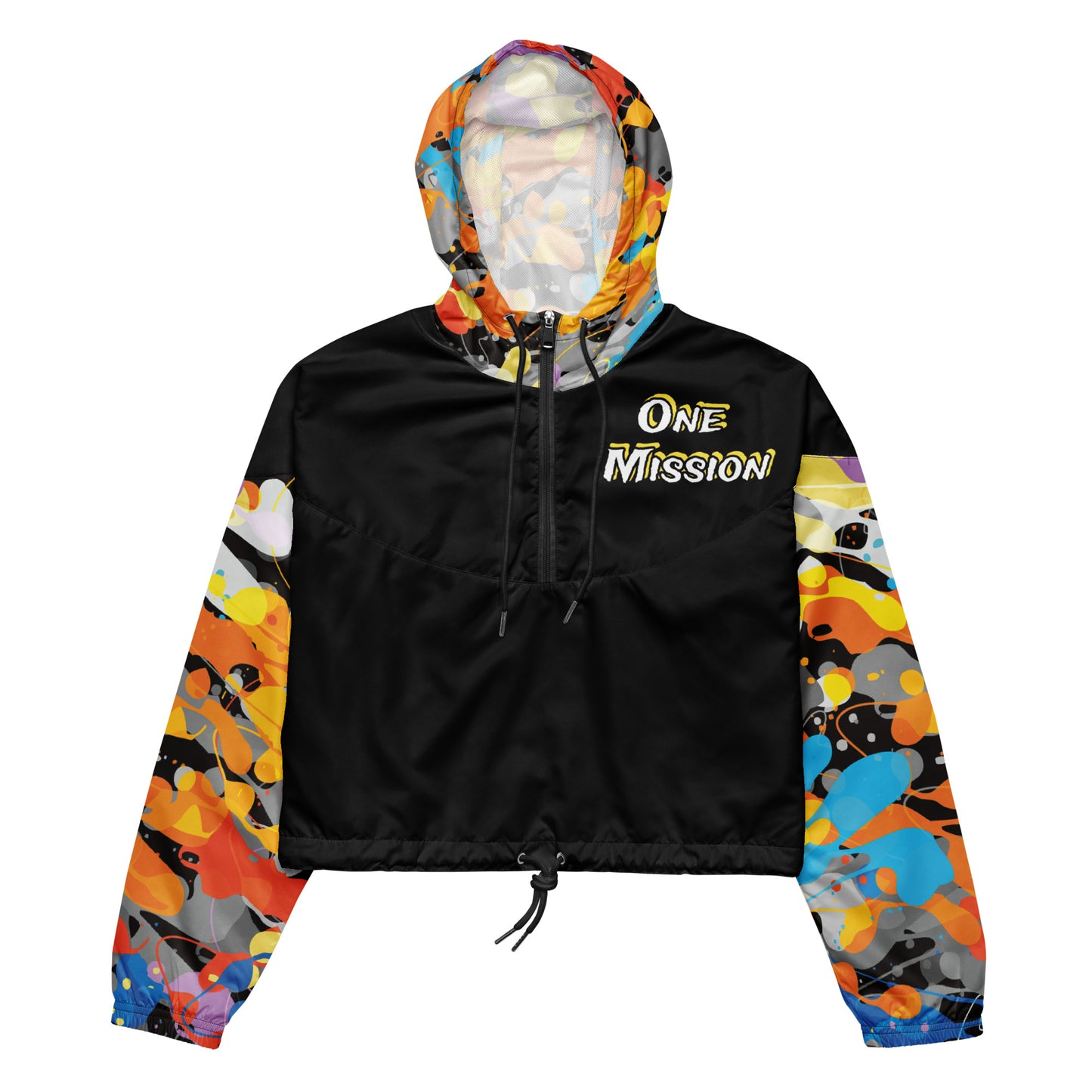 One Mission Paint cropped windbreaker