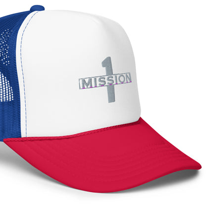 3D Miss1on trucker hat